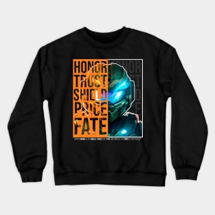 Halo game quotes - Master chief - Spartan 117 - Half black v2 Crewneck Sweatshirt